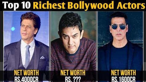 bollywood rich actor|highest net worth bollywood actor.